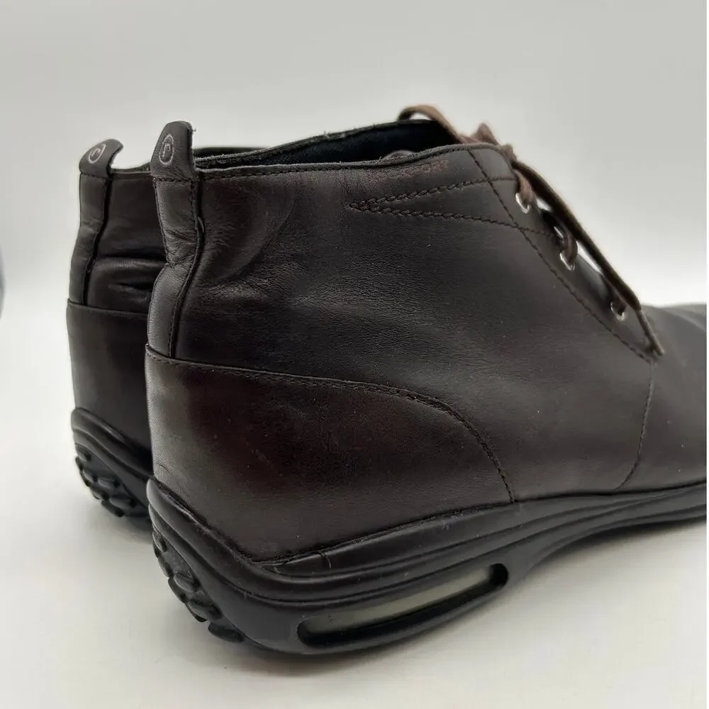 Rockport Men's Brown Leather Chukka Ankle Boots Lace-Up Casual Size 11 Academia